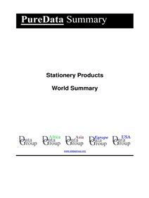 Stationery Products World Summary: Market Values & Financials by Country