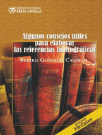 Algunos consejos útiles para elaborar las referencias bibliográficas