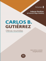 Andanzas filosóficas: del Greenwich Village a Heidelberg: Carlos B. Gutiérrez Obras reunidas. Volumen I