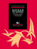 Quedan los nombres: Impresiones y lecturas de literatura española contemporánea