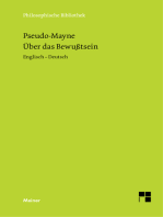 Über das Bewusstsein (1728): Zweisprachige Ausgabe