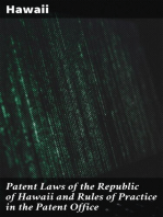 Patent Laws of the Republic of Hawaii and Rules of Practice in the Patent Office