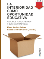 La interioridad como oportunidad educativa