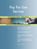 Pay For Use Service A Complete Guide - 2020 Edition