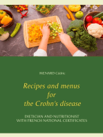 Recipes and menus for the Crohn's disease