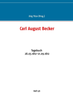 Carl August Becker: Tagebuch 28.03.1812-21.09.1812