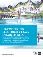 Harmonizing Electricity Laws in South Asia: Recommendations to Implement the South Asian Association for Regional Cooperation Framework Agreement on Energy Trade (Electricity)