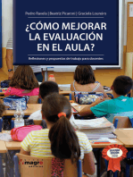 ¿CÓMO MEJORAR LA EVALUACIÓN EN EL AULA?: Reflexiones y propuestas de trabajo para docentes.