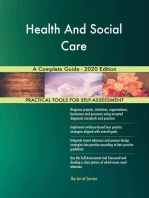 Health And Social Care A Complete Guide - 2020 Edition