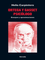 Ortega y Gasset psicólogo: Ensayos y aproximaciones