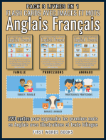 Pack 3 Livres en 1 - Flash Cards avec Images et Mots Anglais Français: 220 cartes mentales pour aprrendre les premiers mots en Anglais avec illustrations et texte bilingue