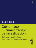 Cómo hacer tu primer trabajo de investigación: Guía para investigadores en educación y ciencias sociales