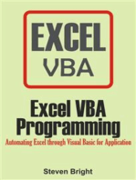 Excel VBA Programming: Automating Excel through Visual Basic for Application