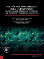 Gestión del conocimiento para la innovación: Programas de Derecho e Ingeniería de Sistemas y Telecomunicaciones