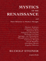 Mystics of the Renaissance and Their Relation to Modern Thought