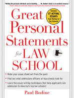 Great Personal Statements for Law School