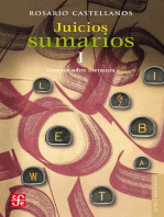 Juicios sumarios: Ensayos sobre literatura, I