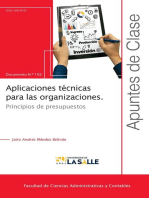 Aplicaciones técnicas para las organizaciones: Principios de presupuestos