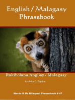 English / Malagasy Phrasebook: Words R Us Bilingual Phrasebooks, #47