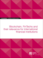 EIB Working Papers 2019/01 - Blockchain, FinTechs: and their relevance for international financial institutions