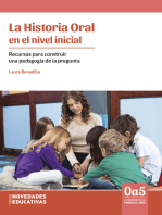 La Historia Oral en el nivel inicial: Recursos para construir una pedagogía de la pregunta