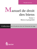 Manuel de droit des biens: Tome 1 : Biens et propriété