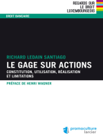 Le gage sur actions: Constitution, utilisation, réalisation et limitations