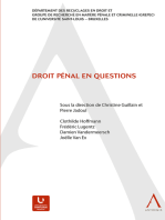 Droit pénal en questions: (Belgique)