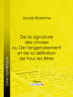 De la signature des choses ou De l'engendrement et de la définition de tous les êtres