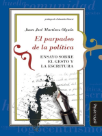 El parpadeo de la política: Ensayo sobre el gesto y la escritura