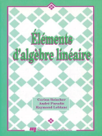 Éléments d'algèbre linéraire