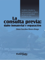 La consulta previa: daño inmaterial y reparación