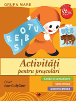 Activitati Pentru Prescolari. Grupa Mare