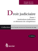 Droit judiciaire: Tome 1 : Institutions judiciaires et éléments de compétence