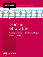 Poésie et oralité: Comprendre le texte poétique pour le dire