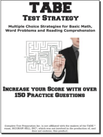 TABE Test Strategy!: Winning Multiple Choice Strategies for the TABE Test!