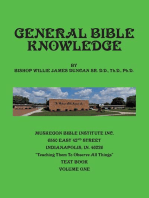 General Bible Knowledge: THE MUSKEGON BIBLE INSTITUTE INC. "TEACHING THEM TO OBSERVE ALL THINGS