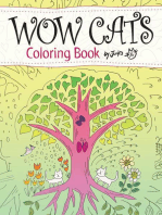 WOW CATS Coloring Book by Junko (Japanese-English edition)