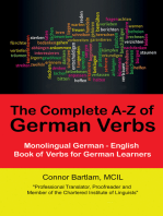 The Complete A-Z of German Verbs: Monolingual German - English Book of Verbs for German Learners