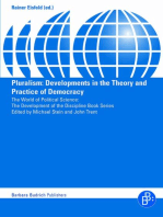 Pluralism: Developments in the Theory and Practice of Democracy