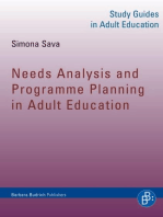 Needs Analysis and Programme Planning in Adult Education