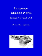 Language and the World: Essays New and Old