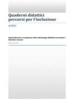 Apprendimento e competenze nelle metodologie didattiche innovative: i laboratori inclusivi: Quaderni didattici-Percorsi per l'inclusione-4/2021