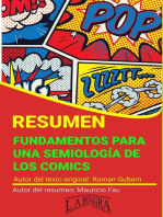 Resumen de Fundamentos Para una Semiología de los Comics: RESÚMENES UNIVERSITARIOS