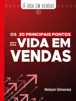 Os 20 principais pontos para uma vida em vendas