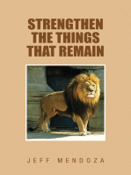 Strengthen the Things That Remain: A Message for Evangelical Churches in the United States