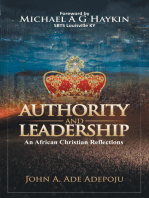 Authority and Leadership: An African Christian Reflections