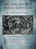 The Lost Ancient World of Zanterian - d20 Role Playing Game Book: The World's Dangerous Dungeon