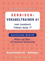 Serbisch: Vokabeltrainer A1 zum Buch “Idemo dalje 1” - kyrillische Schrift: Serbisch lernen