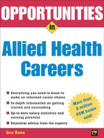 Opportunities in Allied Health Careers, revised edition